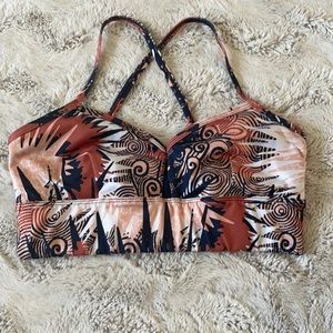 Joy lab printed sports bra x back